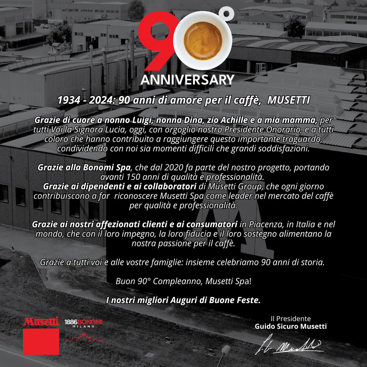 90 anni di Caffè Musetti
